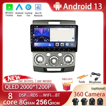 Android 13 За Ford Everest Ranger За Mazda Bt 50 2006-2010 Автомобилно радио Мултимедиен стерео плейър WiFi GPS навигация NO DVD