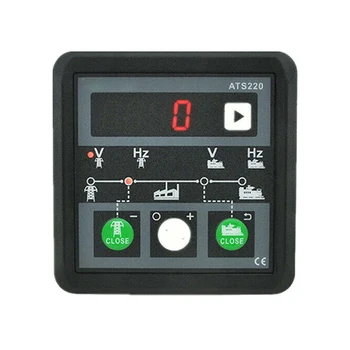  ATS220 Контролер за автоматичен превключвател за прехвърляне Двоен превключвател на захранването Регулируеми параметри 4-цифрен LED дисплей Водоустойчив дизайн