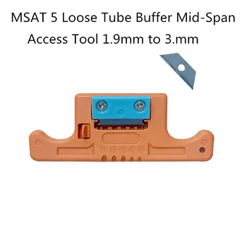  AUA-05 Fiber Cable Ribbon Stripper HMSAT5 Loose Tube Buffer Mid-Span Access Tool 1.9mm to 3.0mm Replaceable