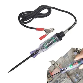 Auto Circuit Tester Pen Auto Voltage Detector Pen с цифров дисплей Преносим тестер за напрежение с остра сонда от въглеродна стомана