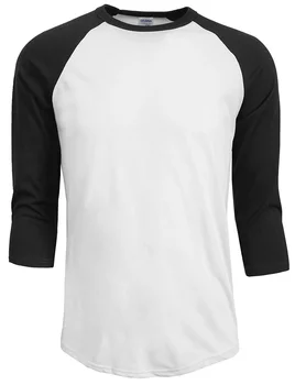 B3125 нова мода 2023 гореща продажба лято есен Мъжко O-образно деколте 100% памучна тениска Мъжка тениска с 3/4 ръкав Raglan Jersey