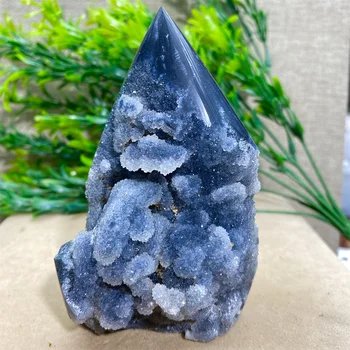 Balck Sphalerite кварц кристал свободна форма естествен камък минерална геода Fengshui Рейки медитация Wichcraft Начало декор за стая