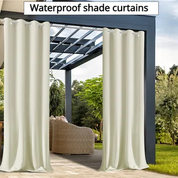 Blackout завеса външна топлоизолация слънцезащита модерен плътен цвят водоустойчив хол спалня декорация завеси