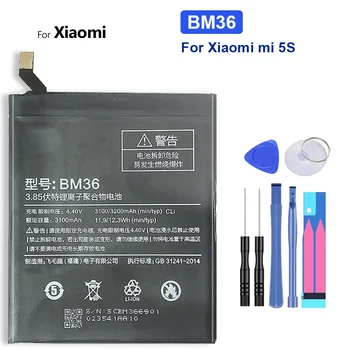 BM36 BM 36 BM-36 3200mAh батерия за Xiaomi Xiao Mi 5S MI5S M5S висококачествени батерии за подмяна на телефони + безплатни инструменти