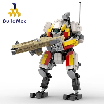 Buildmoc Titanfalled Tone-Class Titaneds Mech Figure MOC Set Building Blocks Комплекти Играчки за деца Детски подаръци Играчка 485PCS Тухли