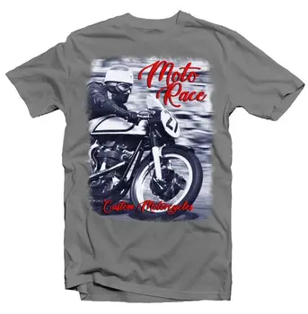 Cafe Racer Персонализирана мотоциклетна мотоциклетна тениска 8981