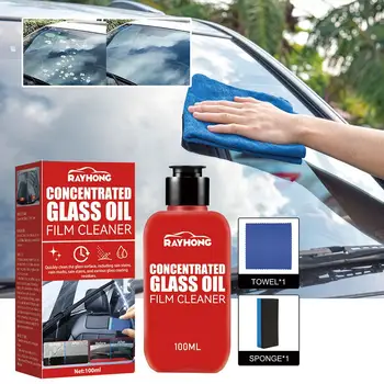 Car 100ml концентриран стъклен маслен филм за почистване Силна лека вреда Няма продукт Почистване Почистване на кола Формула за обеззаразяване B8S0