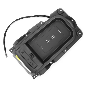 Car Center Console Безжичен телефон зарядно тава против ръжда пластмасова тава за зарядно за кола за Toyota Tundra 2014-2021 00016-34506