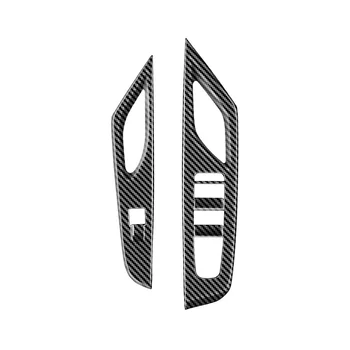 Car въглеродни влакна модел интериорна врата подлакътник прозорец стъкло превключвател рамка панел капак облицовки за Nissan SERENA C28 2022-23