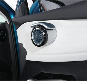Carbon Fiber Look Door Speaker Audio Loudspeaker Cover Trim For BYD Atto 3 Yuan Plus 2022 2023 Интериорни аксесоари