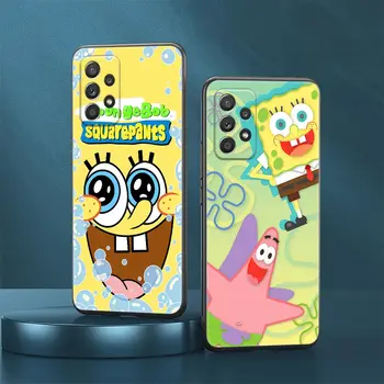 Cartoon S-SpongeBobs-Boys-SquarePants Case For Samsung Galaxy A23 5G Cases A13 4G A24 A23 A12 A14 A21s A22 A03 A04 S Телефон Cover