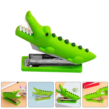 Cartoon Stapler Handheld Stapler Portable Hand Stapler Desk Stapler Crocodile Handheld Stapler