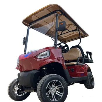 CE Одобрена литиева батерия 2 + 2 места за разглеждане на забележителности Автобусна количка Електрическа количка за голф бъги Ловна кола Off Road Golf Cart