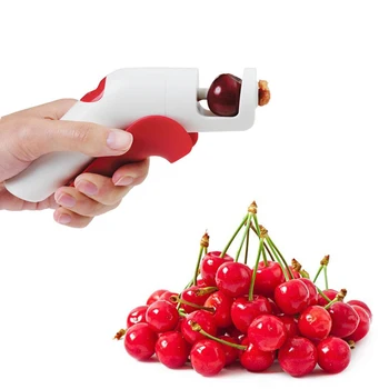 Cherry Pitter Пластмасови плодове Инструменти Бързо премахване на череша ядро семена отстраняване Enucleate Дръжте пълна кухня джаджи аксесоари