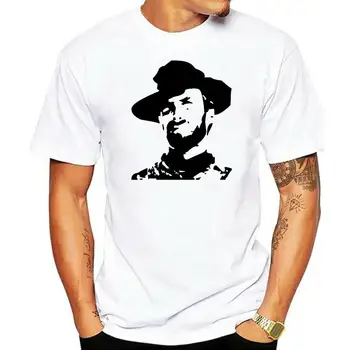 Clint Eastwood Silhouette Cowboy Western T-Shirt Print T Shirt Retro Unisex Hot Summer Casual Tee Shirt