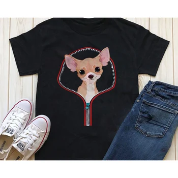CLOOCL T риза за мъже 3D отпечатани забавни мъжки тениски Чихуахуа кучета графични памучни ризи с къс ръкав Улично облекло Tops & Tees