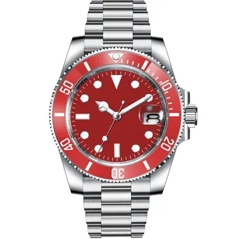 Corgeut Мъжки часовници Луксозни NH35 Автоматичен червен часовник Мъже Сапфир стъкло Механичен ръчен часовник Мъже 10Bar Movt 2023 Ново