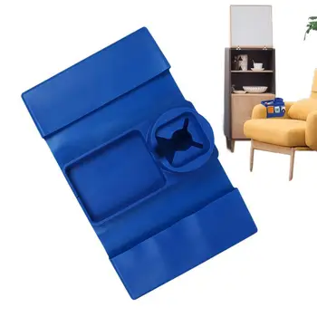 Couch Arm Tray Силиконов диван Държач за рамо Тава за маса За многократна употреба Подлакътник Дистанционно управление Организатор Държач за кафе Закуски Rv легло