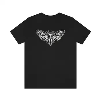 Death Moth Shirt Skull Tshirt Goth Teeunisex Jersey Short