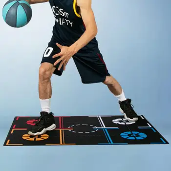 Dribble Training Mat Shock Absorbing Portable Dribble Training Aid Indoor Soundproofing Basketball Control Training Aids