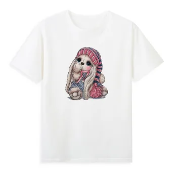 Dummy сладък животински серия тениска оригинална марка тениска жени къс ръкав летни дрехи гореща продажба топ тройници A040