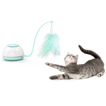 Electric Motion Cats Toy Interactive Motorized Wand Toy Automatic 4 режима за котки
