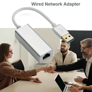 Ethernet USB 2.0 към RJ45 мрежова карта кабелен интернет кабелен адаптер LAN адаптер 10 Mbps за MacBook аксесоари за кабели за лаптоп