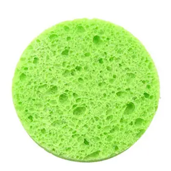 Face Round Makeup Remover Tool Natural Wood Pulp Sponge Cellulose Compress Cosmetic Puff Facial Washing Sponge