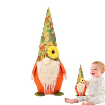 Fall фигурки Gnome Elf джудже шведски плюшени орнаменти за Коледа Есен Хелоуин Деня на благодарността Декорация на дома Консумативи
