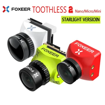 Foxeer Mini/Micro/Nano Toothless 2 CMOS 1/2 1200TVL PAL/NTSC 4:3 16:9 FPV OSD камера Естествено изображение за RC FPV състезателен дрон