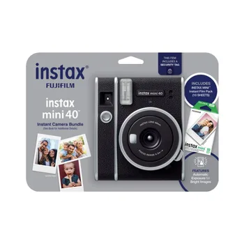 Fujifilm INSTAX Mini 40 Camera Ексклузивен блистерен пакет с бонус пакет от филм (10-пакет мини филм)
