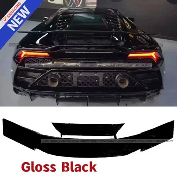 Glossy Black FRP Carbon Fiber Forged Car Rear Spoiler Wing Body Kits Пасва на Lamborghini Huracan Evo LP610 LP580 Бодикит