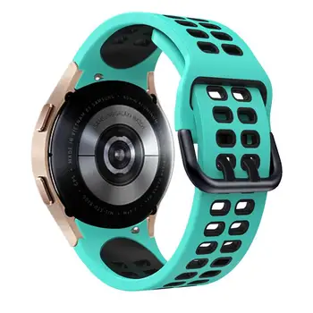 HAODEE 20mm Официален смарт часовник за Samsung Galaxy Watch 4 Classic 46 42mm Smartwatch Силиконова спортна гривна Watch4 44