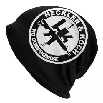 Heckler Огнестрелни оръжия Koch Skullies Beanies Caps Мода Зима Топли жени Мъже Плетене шапка Възрастни Унисекс шапки