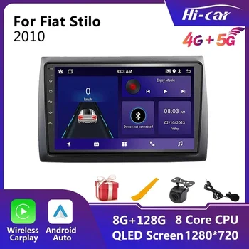 Hi кола Android кола радио за Fiat Stilo 2010 GPS 2din 4G LTE мултимедиен видео плейър главата единица радио стерео безжичен Carplay