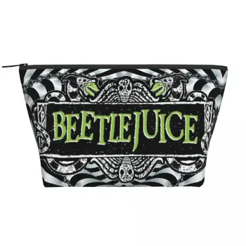 Horror Beetlejuice грим чанта жени пътуване козметичен организатор сладък Хелоуин филм на ужасите съхранение тоалетни чанти