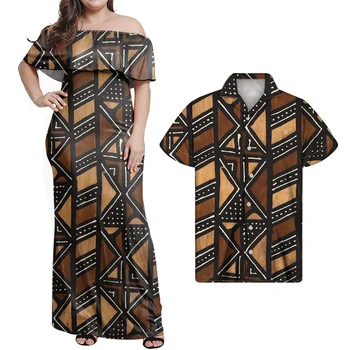 HYCOOL Горещи продажби Африкански Kente Design Fahion лятна есенна рокля жени 2021 Секси без ръкави дълга рокля Парти рокли Вестидос