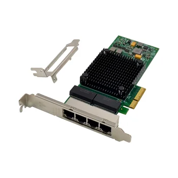 I350-T4 PCI-E X4 гигабитов сървър мрежова карта четирипортов RJ45 гигабитов индустриален визуален сървър мрежа