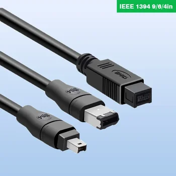 IEEE1394A кабел за данни 4Pin/6Pin/9Pin карта за придобиване Индустриална камера DV връзка линия IEEE 1394 FireWire кабел 1.8m 3m 5m