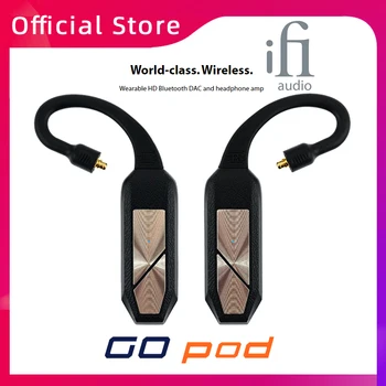 iFi Go Pod Световна класа Wearable HD Bluetooth декодер DAC и слушалки усилвател MMCX слушалки Кабелен в ухото конвертиране в безжичен