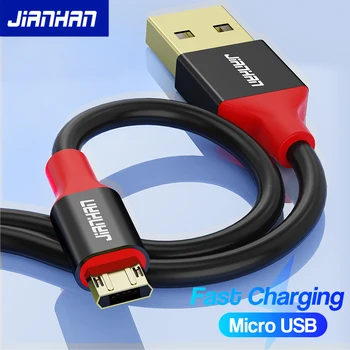 JianHan микро USB кабел обратим 3A бързо зареждане за Samsung Xiaomi HTC LG Andriod USB зарядно устройство кабел за данни кабел за мобилен телефон