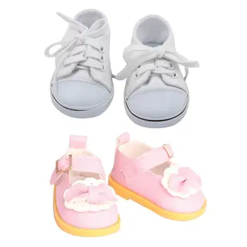 Kawaii Елементи Детски играчки Модни обувки Аксесоари за доли 43см Неща за 18 инча Американски момичета DIY рожден ден Chirstmas подарък Gif