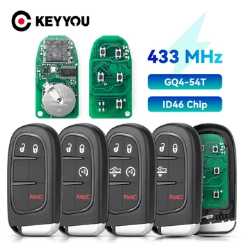 KEYYOU Smart Car GQ4-54T Ключ за дистанционно управление за Dodge Ram 1500 2500 3500 2013 2014 2015 2016 2017 2018 2019 Fob 433MHz ID46 чип