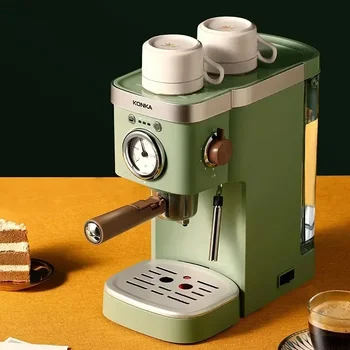 KONKA Италианска кафе машина Ретро зелено мляко Frother кафемашина на прах капсула еспресо приготвяне кафе напитки Maquina De Cafe