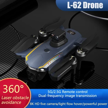 L-62/S6 Drone Optical Flow 4k Професионален дрон с три камери Въздушна фотография Четириосен самолет Дистанционно управление на самолети