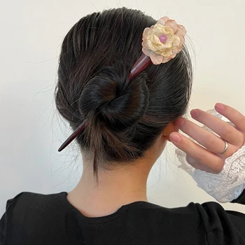L5YA цвете коса пръчици коса пръчици за коса за гъста коса кифлички производител китайски фиба