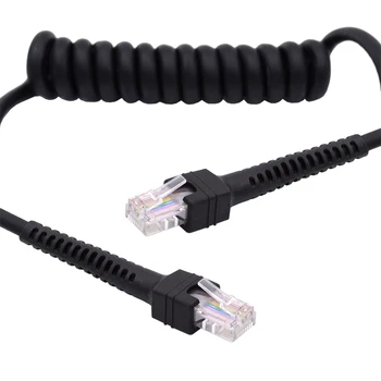 Lan Ethernet мрежов пач кабел 100cm RJ45 Cat6 8P8C UTP Stretch навит кабел от мъжки към мъжки