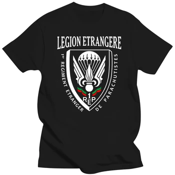 Legion Etrangere 1 Rep Paratrooper French Foreign Legion T-Shirt. Лятна памучна мъжка тениска с къс ръкав с къс ръкав