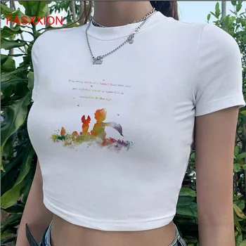 Little Prince тениска дрехи женски Корея harajuku японски tumblr печат тениска дрехи реколта
