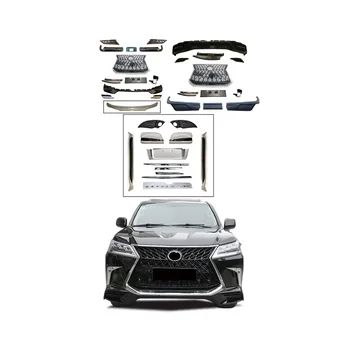 LX570 Автомобилни модификации Части Ъпгрейд Боди кит за Lexus 2016-On решетка броня конверсия комплекти странична стъпка